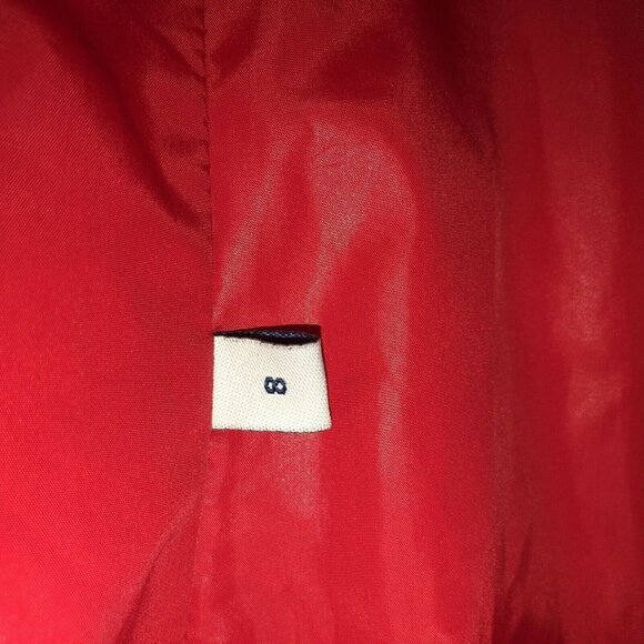 Kids Youth Red Soft-shell Puffer Down Filled Overall Ski Snow Overalls - Picture 10 of 10